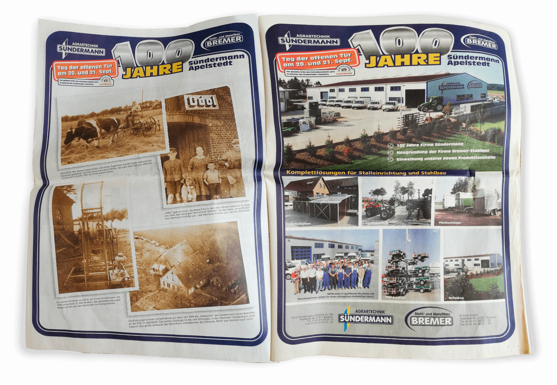 Zeitungsartikel - 100 Jahre Sündermann in Bassum